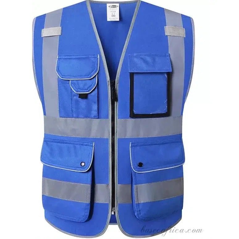 High Visibility Reflective Safety Vest With Functional Pockets