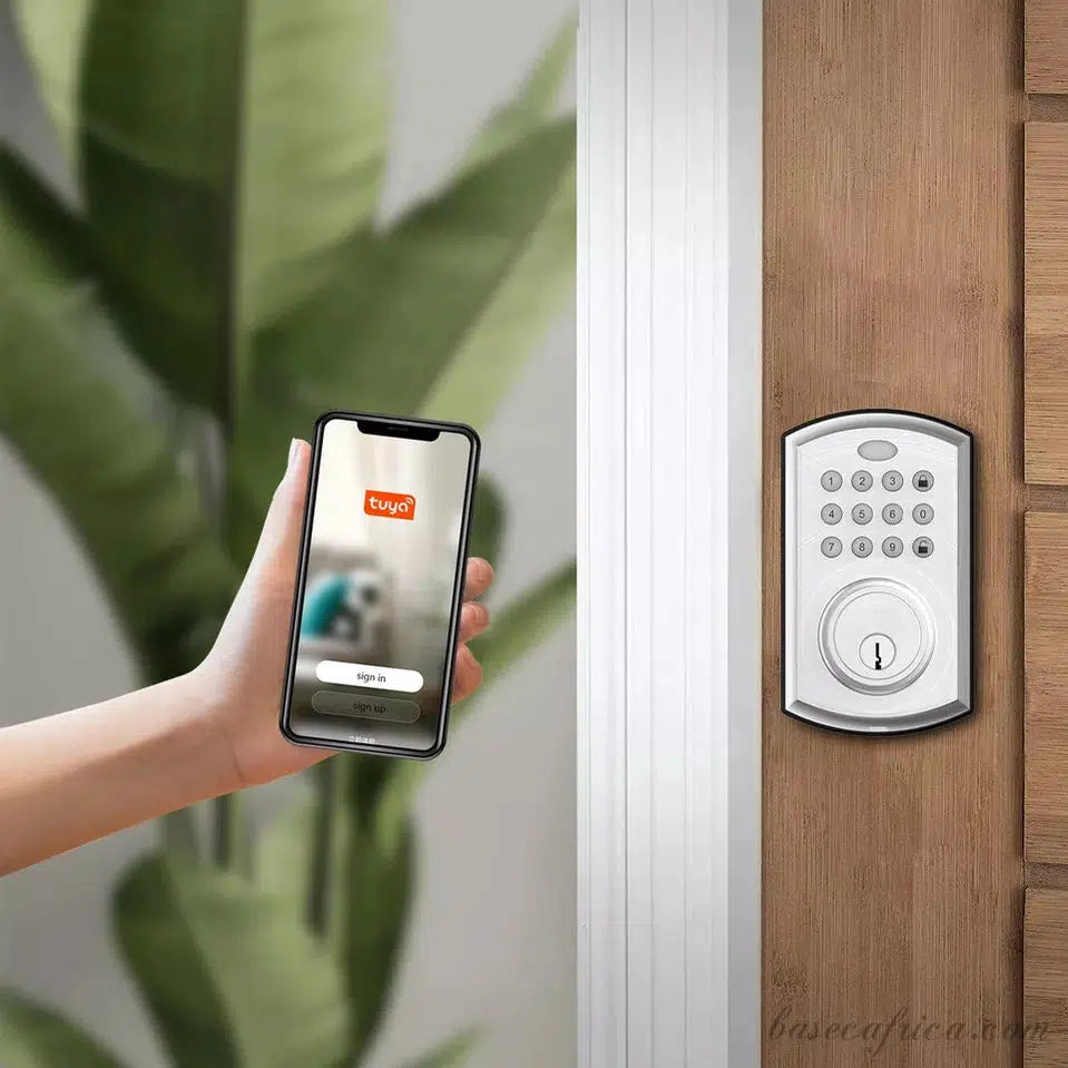 BAS155 Basec Mini Keypad Smart Lock With App, Code, Key, Wifi, Card, Etc