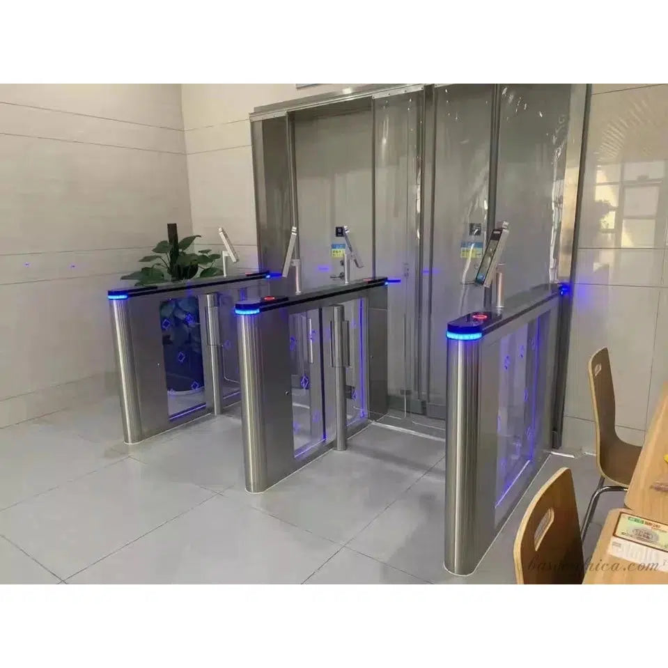 Pedestrian Swing Turnstile With RFID, Barcode Barrier (1 Set)