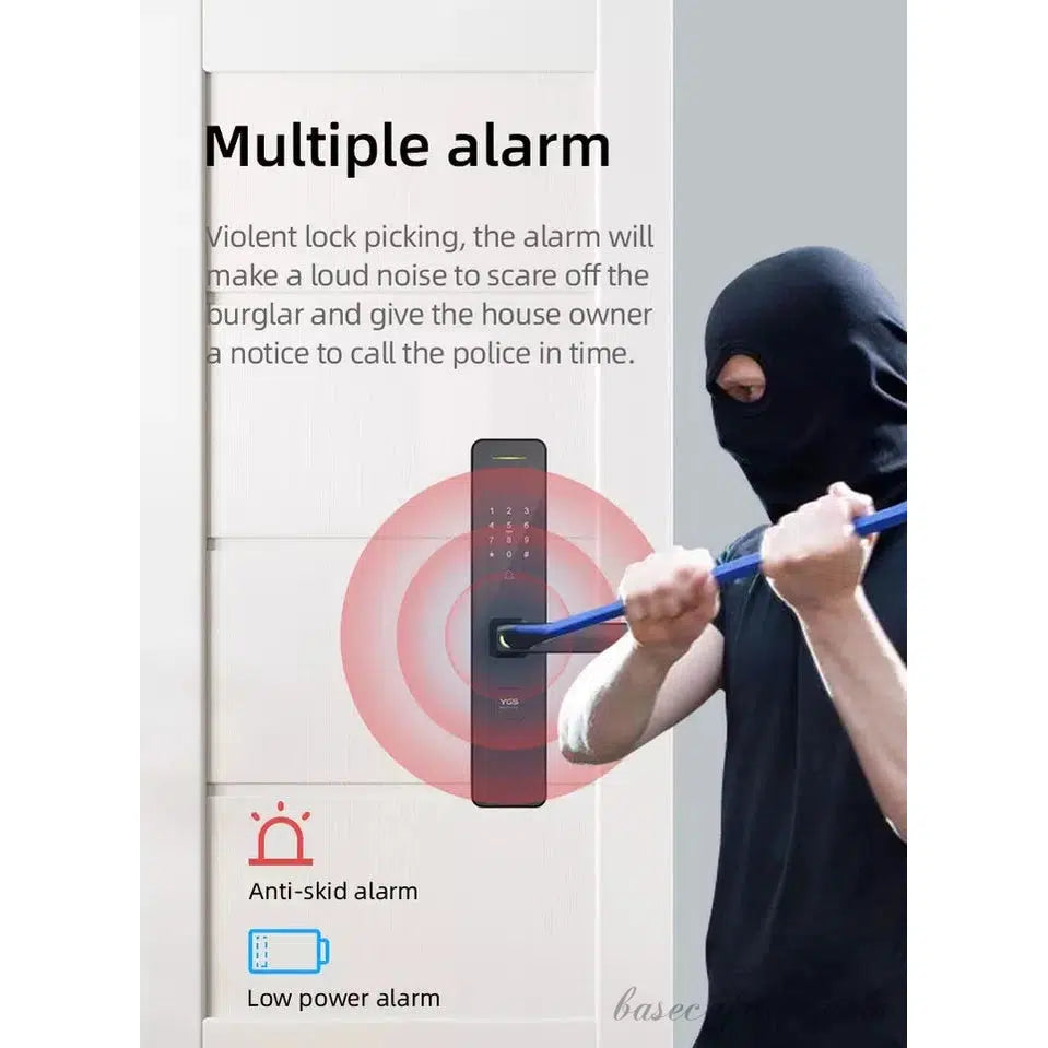 BAS49H Hotel Smart Lock With App, Fingerprint, Password, Card, And Key