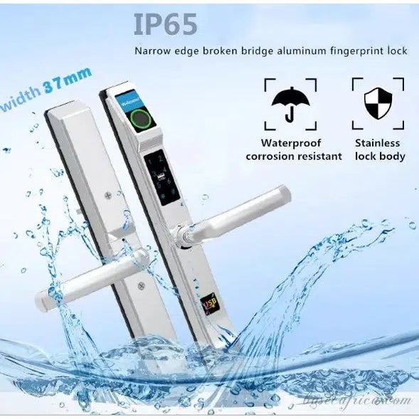 Basec BAS168 Wifi, Fingerprint, App, IP65 Passcode Smart Lock