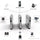 Basec BAS-SLG01F Full Height Glass Sliding Turnstile Door (1 Set )