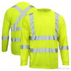 Breathable Construction Long Sleeve Pullover High Visibility Reflective Shirt