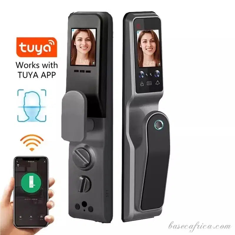 Basec BAS167 Smart Lock Face Recognition, Palmprint, Fingerprint, App, Card, Key, Password