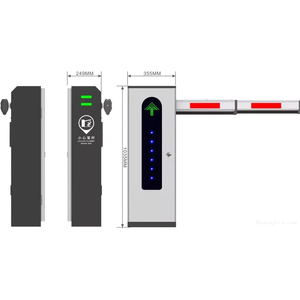 Basec BAS-SBBG01-TL Straight Arm Traffic Light Boom Barrier Gate