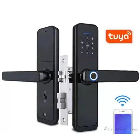 BAS121 SMART LOCK: CODE, BELL, BIOMETRIC, CARD, APP, KEY, WIFI