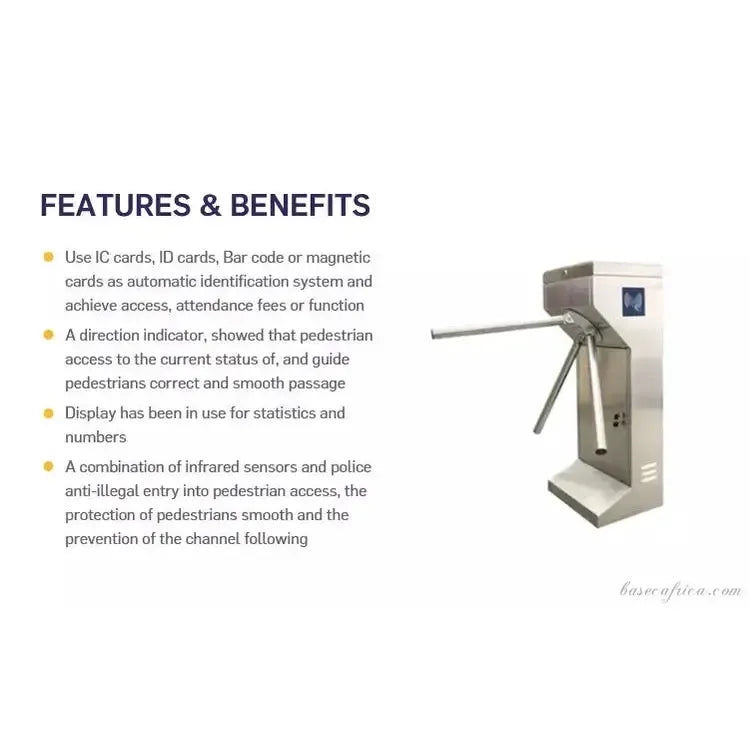 Basec BAS-VT01 1 Side Vertical Tripod Turnstile Gate