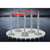 Pedestrian Control Retractable Stanchions – Stainless Steel Barrier Set