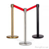 Pedestrian Control Retractable Stanchions – Stainless Steel Barrier Set