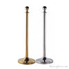 Stainless Steel Queue Barrier Set – 3 Poles with 2 Velvet Ropes