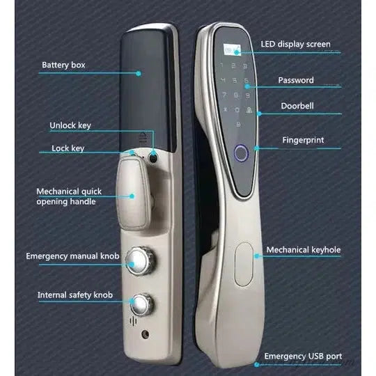 BAS164 App, Fingerprint, Card, Key, Password, Smart Lock