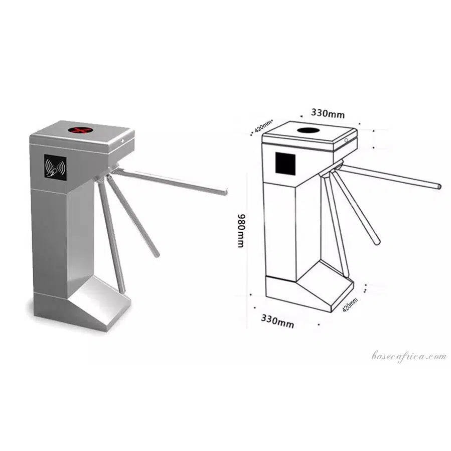 Basec BAS-VT01 1 Side Vertical Tripod Turnstile Gate