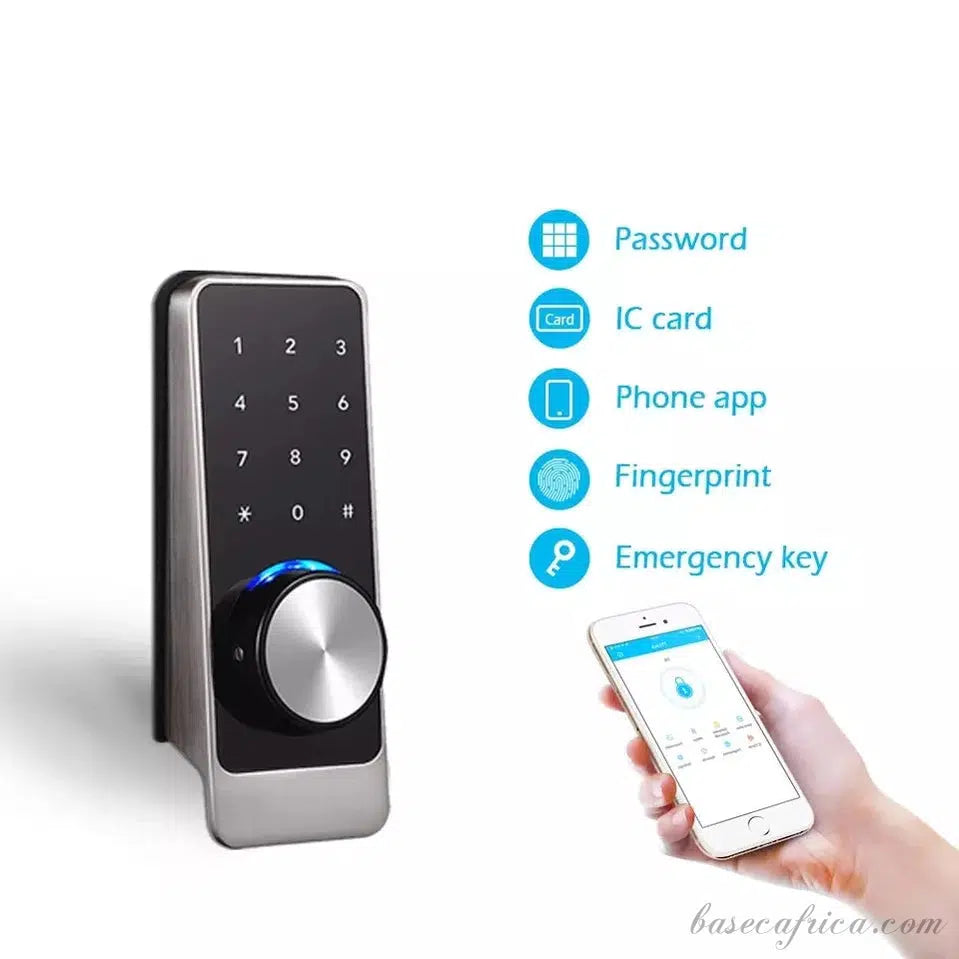 BAS150 App, Password, Fingerprint, Card, USB Port, Key Smart Lock