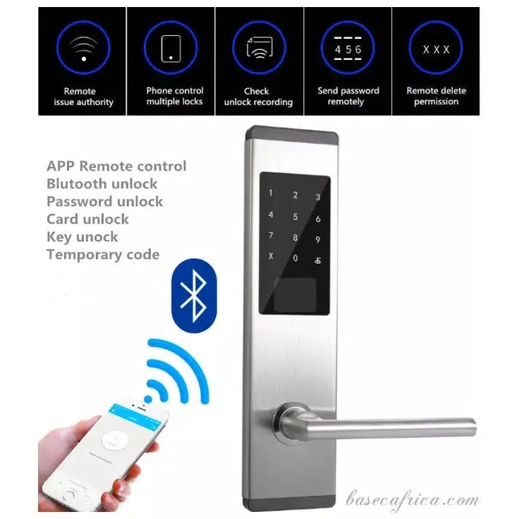 BAS161 App, Password, Card, Emergency Port, Key Smart Lock