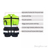 High Visibility Reflective Safety Vest With Functional Pockets