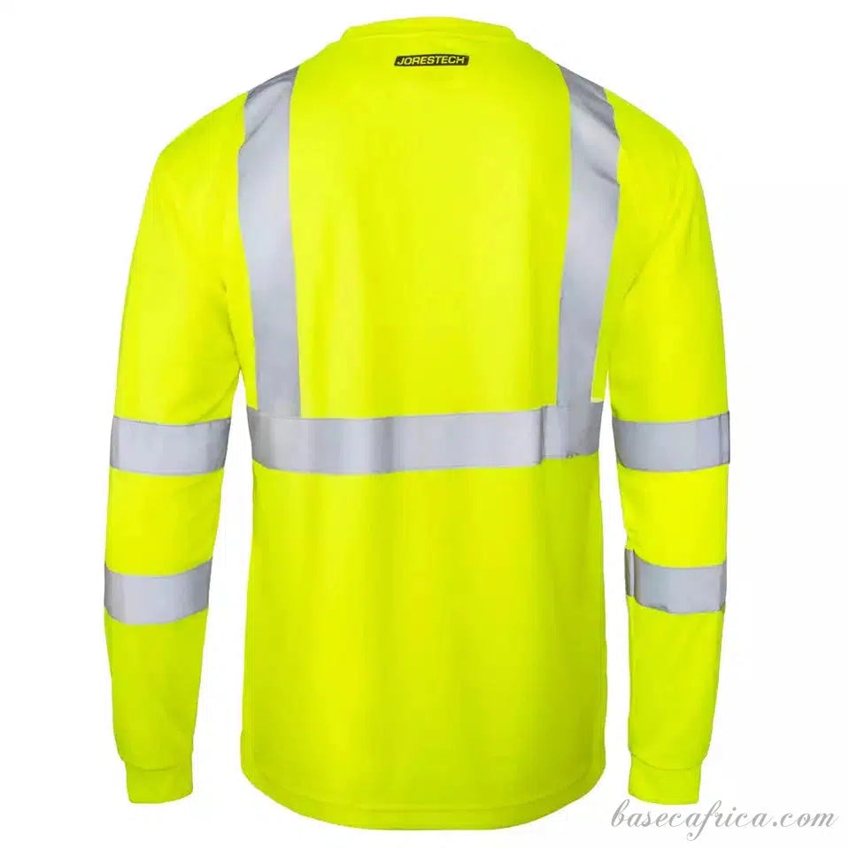 Breathable Construction Long Sleeve Pullover High Visibility Reflective Shirt