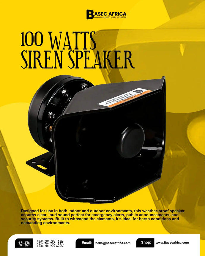 Amplify Safety: Why the 100 Watts Siren Speaker Is Essential for Emergency Systems