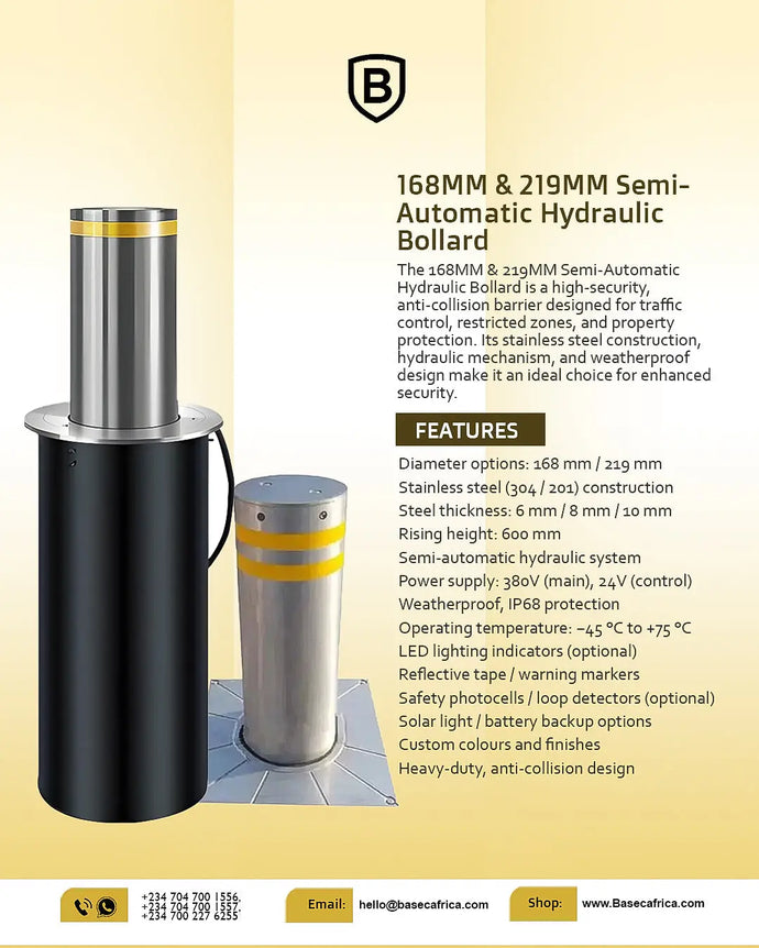 168MM & 219MM Semi-Automatic Hydraulic Bollard: The Ultimate Solution for Traffic Control and Property Security