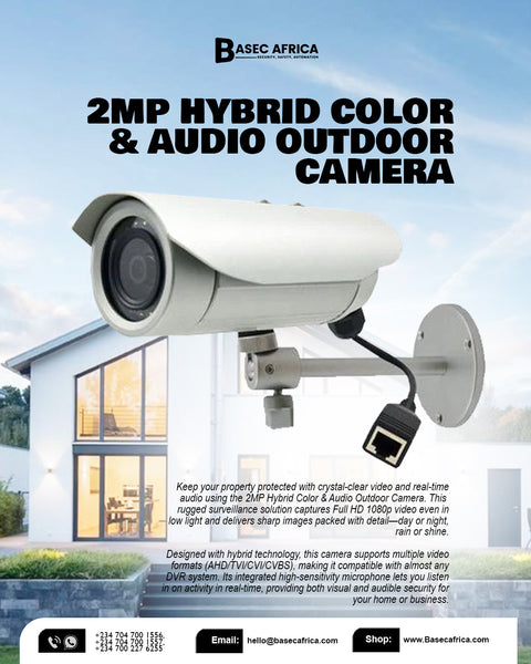 2MP Hybrid Color & Audio Outdoor Camera