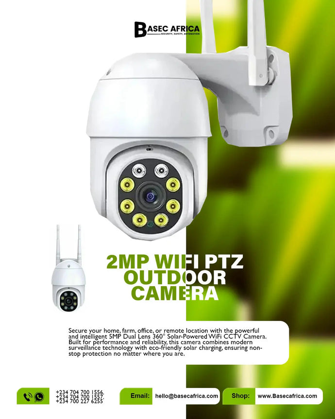 Rreasons why you should choose a 2MP WiFi PTZ Outdoor Camera — especially if you're looking for a practical, affordable, and reliable surveillance solution: