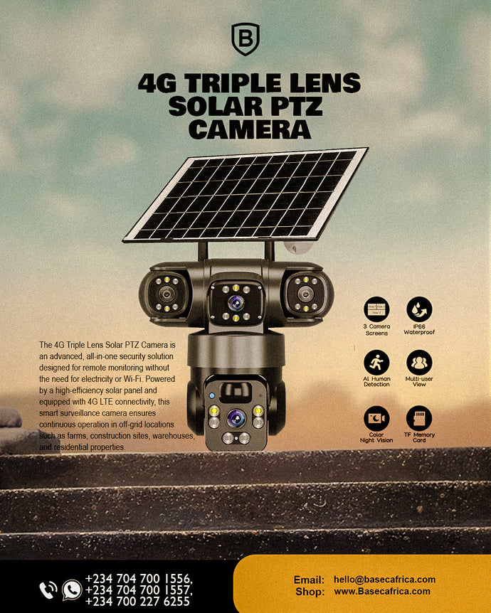 Off-Grid Vigilance: The 4G Triple Lens Solar PTZ Camera