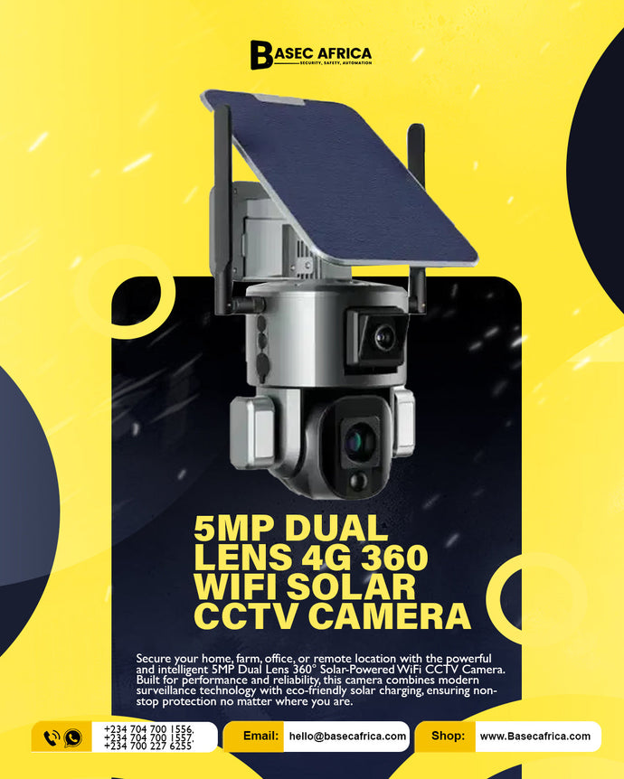 Here are 10 compelling reasons to use a 5MP Dual Lens 4G 360 WiFi Solar CCTV Camera: