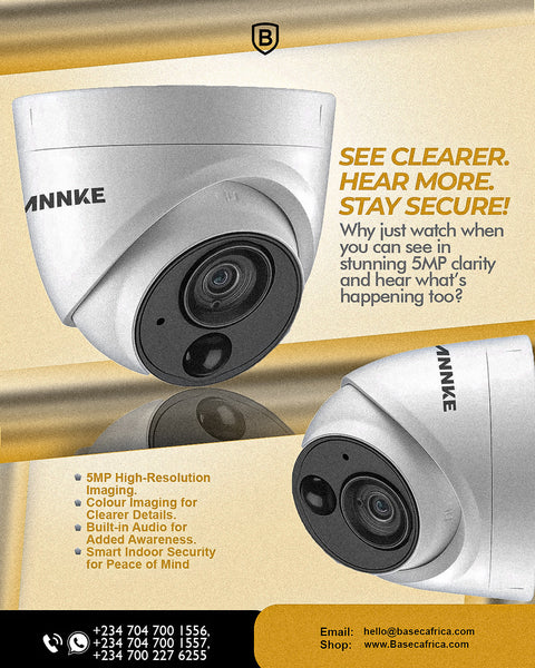5MP Hybrid Colour and Audio Indoor CCTV Camera: See More, Hear More, Stay Protected