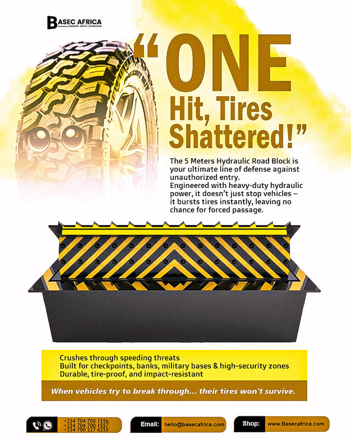 🚧 Ultimate Perimeter Defense: The 5 Meters Hydraulic Road Block