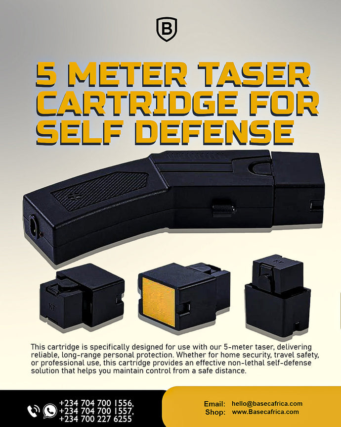 BASEC 5 Meter Taser Cartridge: Reliable Long-Range Self-Defense and Personal Protection Solution