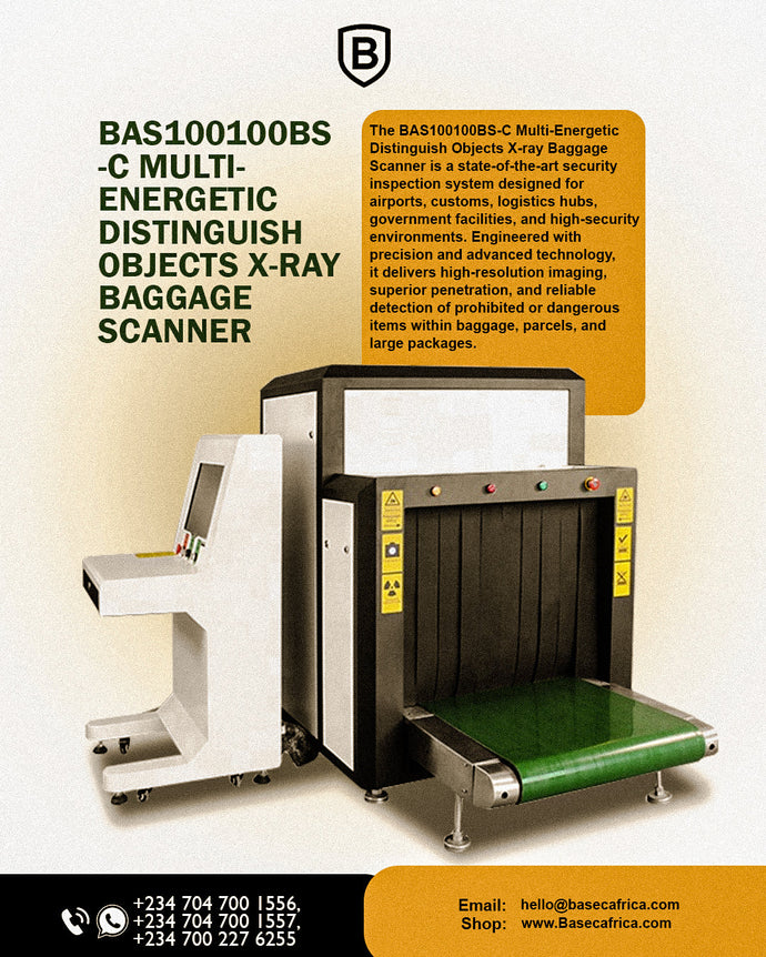 BAS100100BS-C Multi-Energetic Distinguish Objects X-ray Baggage Scanner: Precision Security for High-Traffic Environments