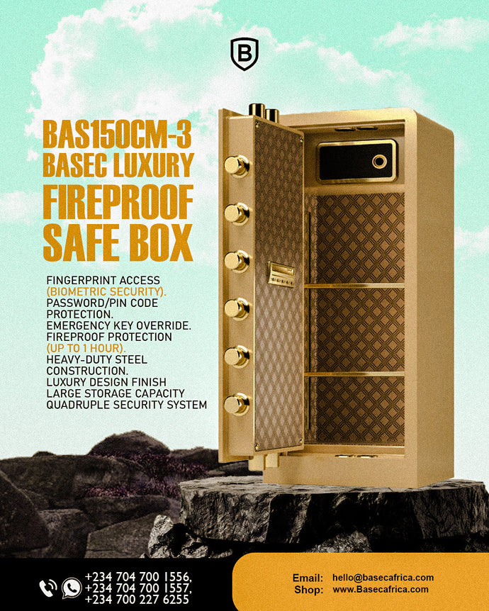The Ultimate Fortress: Securing Your Assets with the BASEC BAS150CM-3 Luxury Fireproof Safe Box