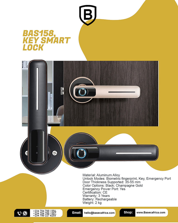 Revolutionize Your Home Security with the BASS158 Key Smart Lock