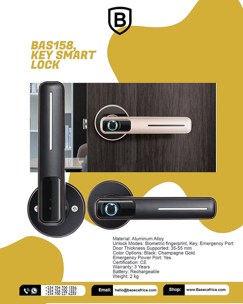 Revolutionize Your Home Security with the BASS158 Key Smart Lock