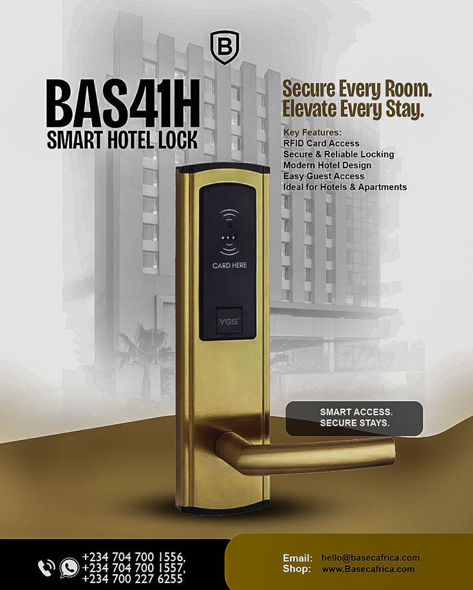 BAS41H Smart Hotel Lock: Secure Every Room, Elevate Every Stay