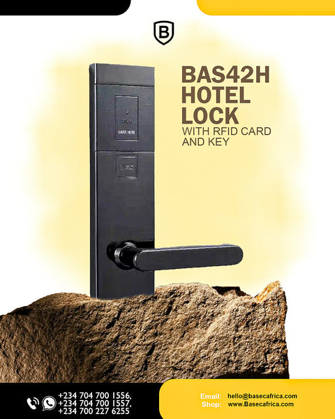 Elevate Guest Experience with the BAS42H Hotel Lock (RFID Card & Key)