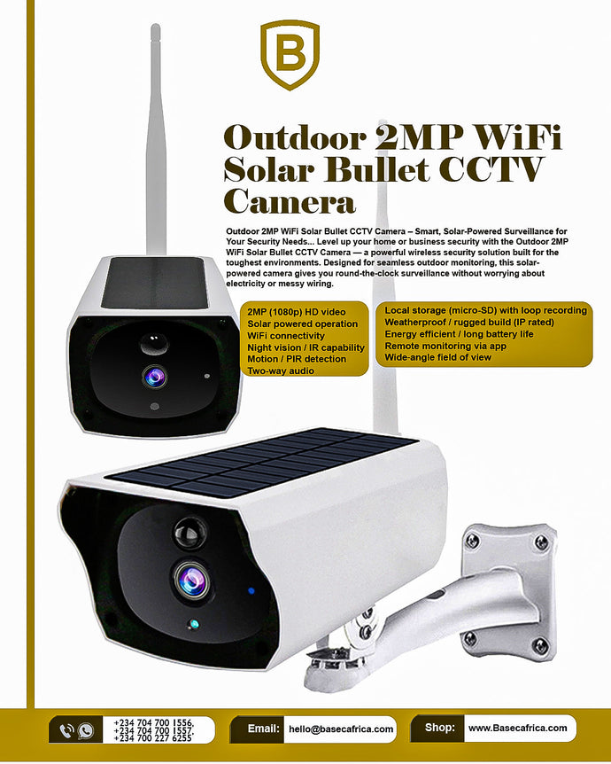 Africa's BAS75555BS-C X-ray Baggage Scanner and Outdoor 2MP WiFi Solar Bullet CCTV Camera