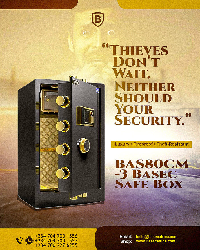 BAS80CM-3 Basec Luxury Fireproof Safe Box