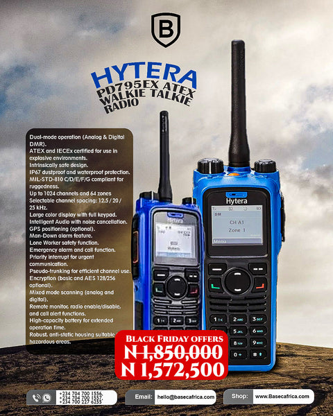 Hytera PD795EX ATEX Walkie Talkie Radio – Ultra-Safe Communication for Hazardous Environments