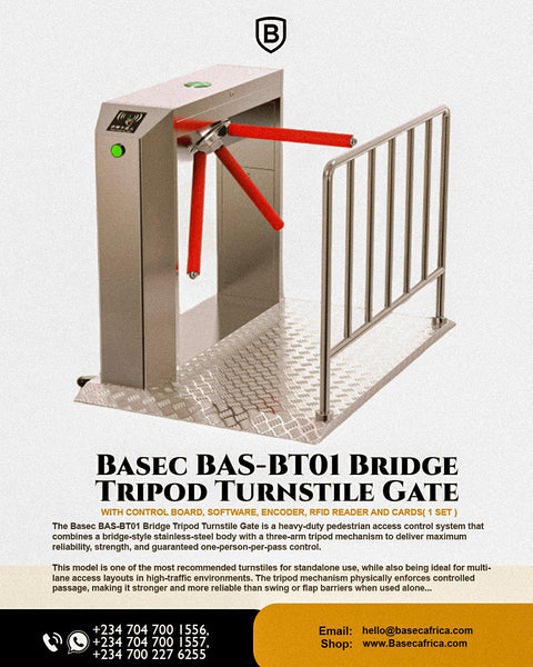 Enhancing Access Control with the BASEC BAS-BT01 Bridge Tripod Turnstile Gate