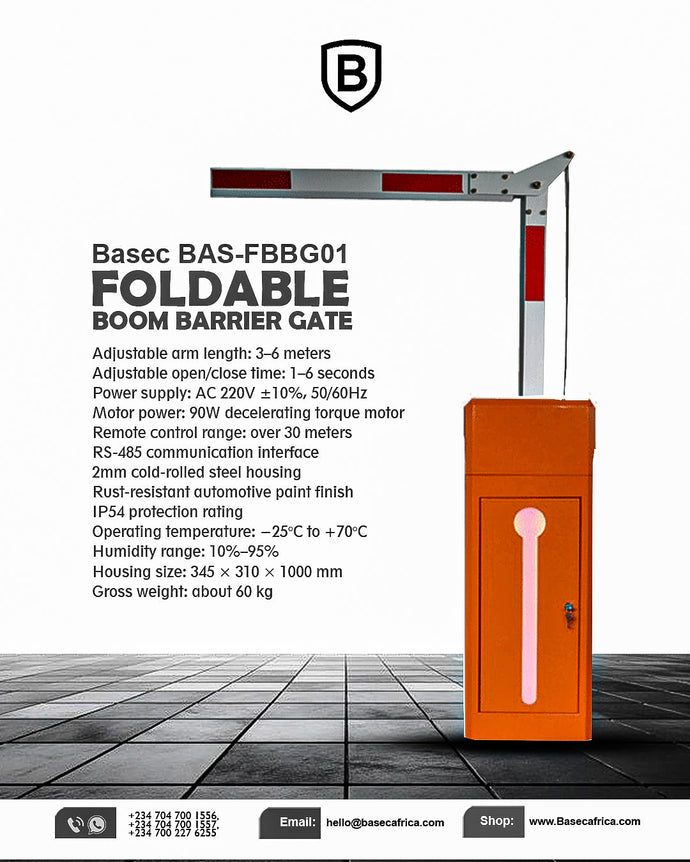 Introducing the Basec BAS-FBBG01 Foldable Boom Barrier Gate: Revolutionizing Access Control