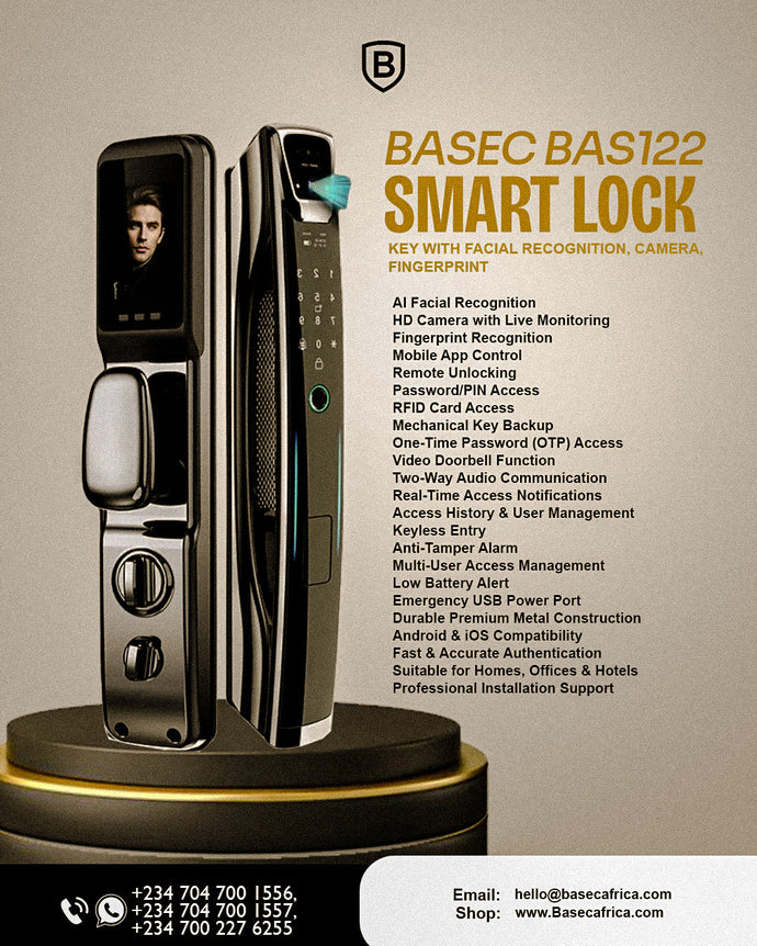 BASEC BAS122 Smart Lock: Advanced Security, Intelligent Access &amp; Modern Convenience