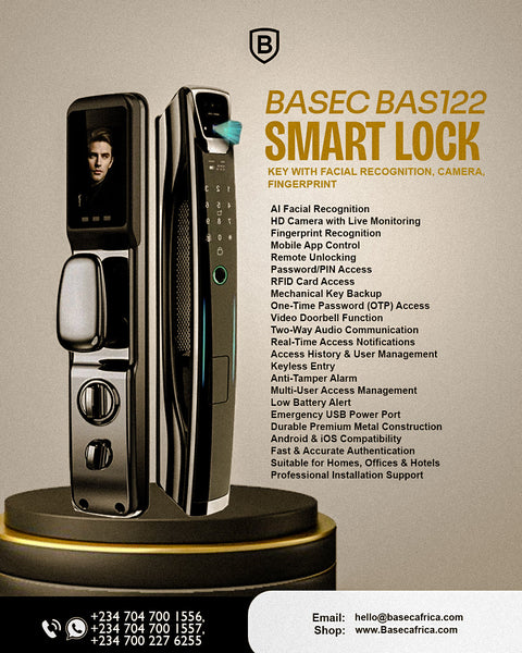 BASEC BAS122 Smart Lock: Advanced Security, Intelligent Access & Modern Convenience