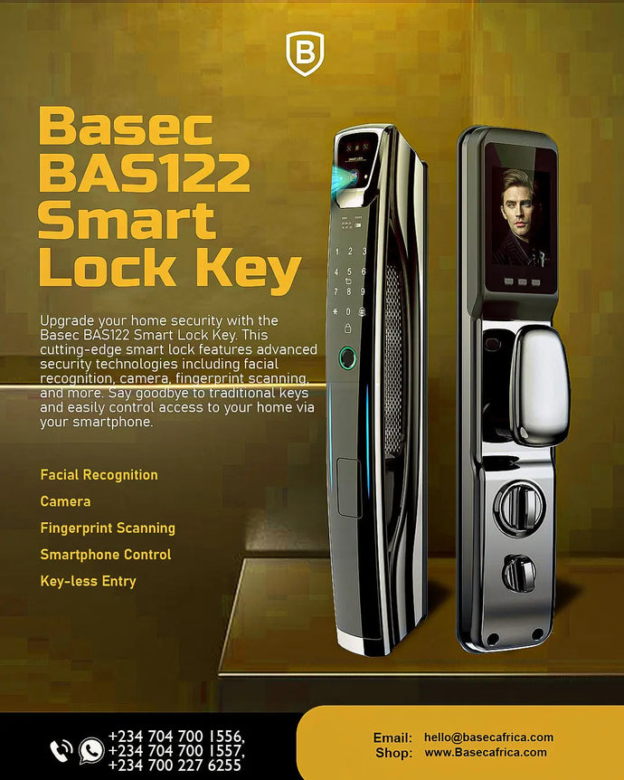 BAS122 Basec Smart Lock Key: Intelligent Facial Recognition Security for Modern Access Control