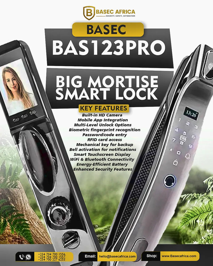 Basec BAS 123 Pro Big Mortise Smart Lock – Redefining Smart Home &amp; Office Security