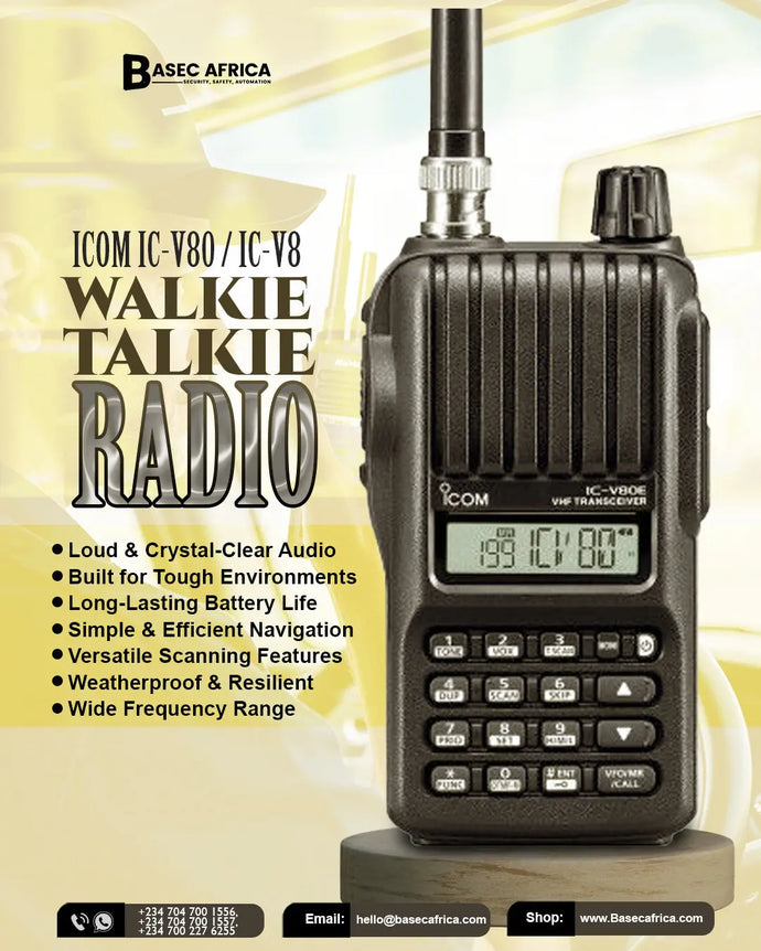 ICOM IC-V80 / IC-V8 Walkie Talkie Radio – Built to Withstand Anything
