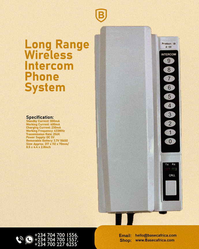 Seamless Team Coordination: The Long Range Wireless Intercom Phone System
