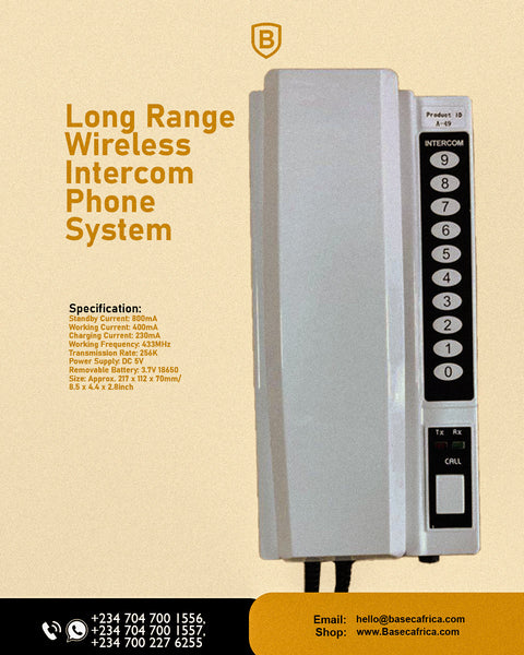 Seamless Team Coordination: The Long Range Wireless Intercom Phone System
