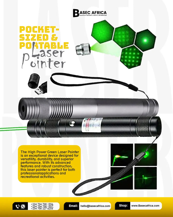 🚀 Unleash Precision and Power with the High Power Pocket Sized and Portable Laser Pointer from Basec Africa