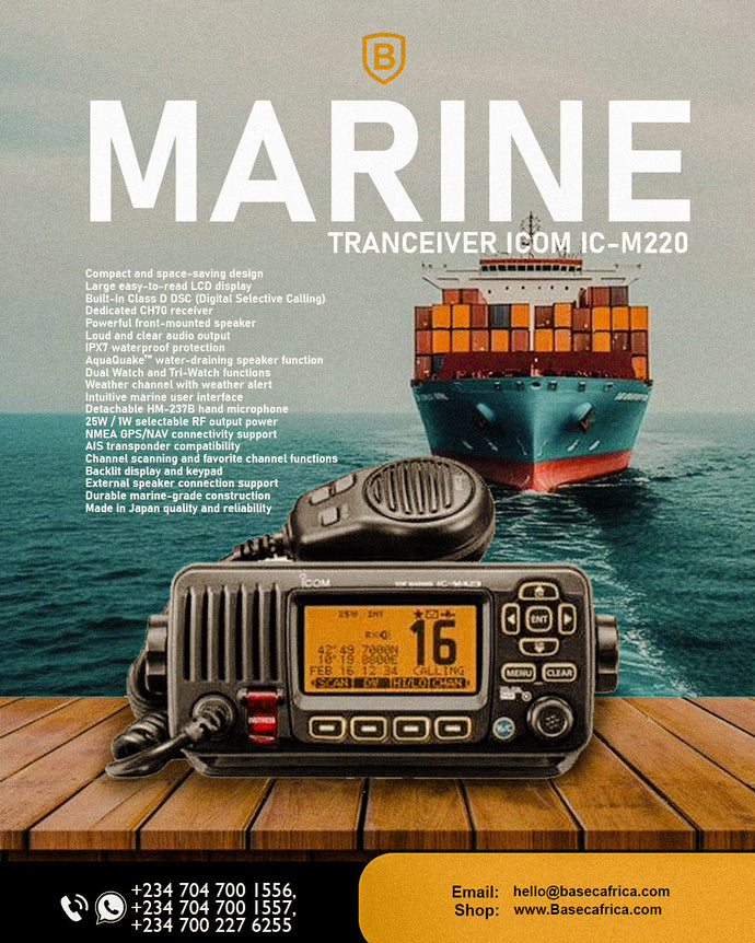 Navigating the High Seas with Confidence: The ICOM IC-M220 Marine Transceiver
