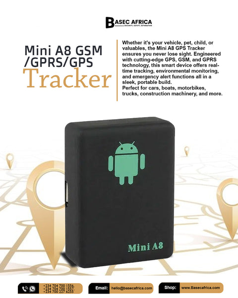 Mini A8 GSM / GPRS / GPS Tracker – Smart, Compact, Powerful Tracking for Everyone